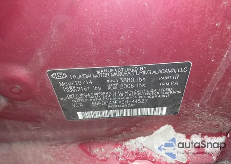 2014 Hyundai Elantra Se z USA, uszkodzony, nr VIN 5NPDH4AEXEH544527